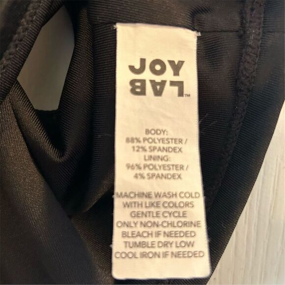 JoyLab Women's Black Racerback 1/2 Zip Sports Bra Size L - Picture 3 of 9